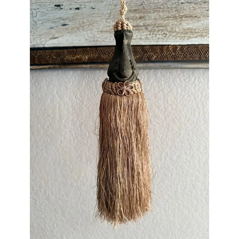 Heavy Tassel Tie Back Curtain Tieback Blush Pink And Tan